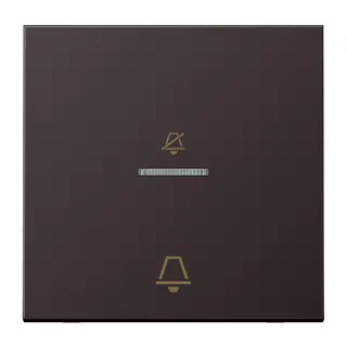 Jung Hotelwippe, Außenstelle, Symbole Nicht stören und Klingel, Serie LS, dark (lackiertes Aluminium) ALCUKO5DD