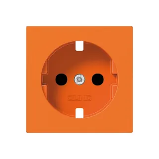 Jung Abdeckung für SCHUKO®-Steckdosen, SAFETY+, Thermoplast, Serie A, orange (für ZSV) A1520BFKIPLO