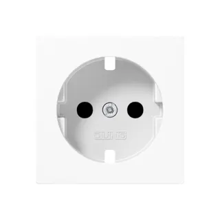 Jung Abdeckung für SCHUKO®-Steckdosen, SAFETY+, Thermoplast, Serie AS/A, alpinweiß A1520BFKIPLWW