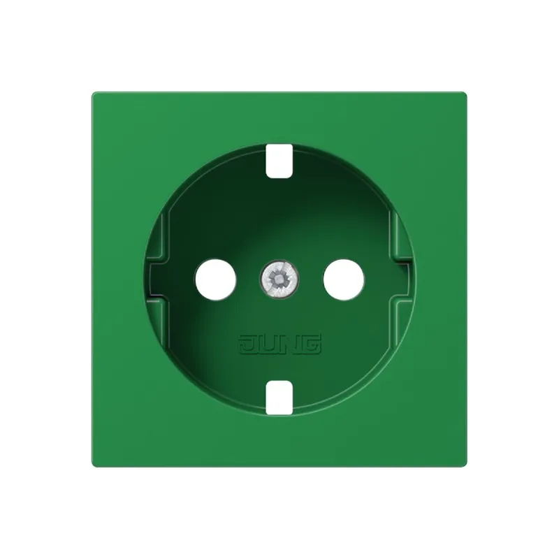 Jung Abdeckung für SCHUKO®-Steckdosen, Thermoplast, Serie AS/A, grün (für SV) A1520BFPLGN