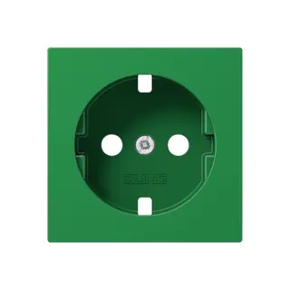 Jung Abdeckung für SCHUKO®-Steckdosen, Thermoplast, Serie AS/A, grün (für SV) A1520BFPLGN