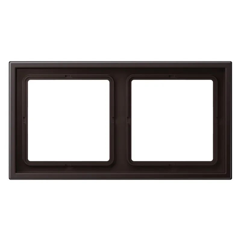 Jung Rahmen 2fach, Thermoplast lackiert, LS ZERO, dark (lackiertes Aluminium) LSZAL982BFD