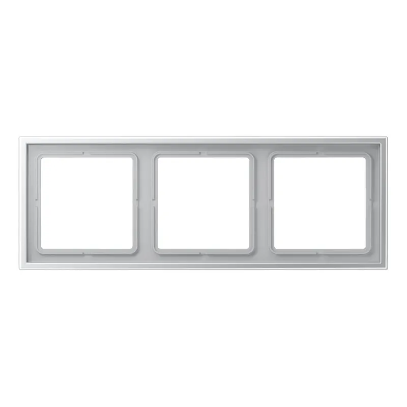 Jung Rahmen 3fach, Thermoplast lackiert, LS ZERO, Aluminium LSZAL983BF