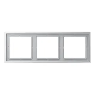 Jung Rahmen 3fach, Thermoplast lackiert, LS ZERO, Aluminium LSZAL983BF