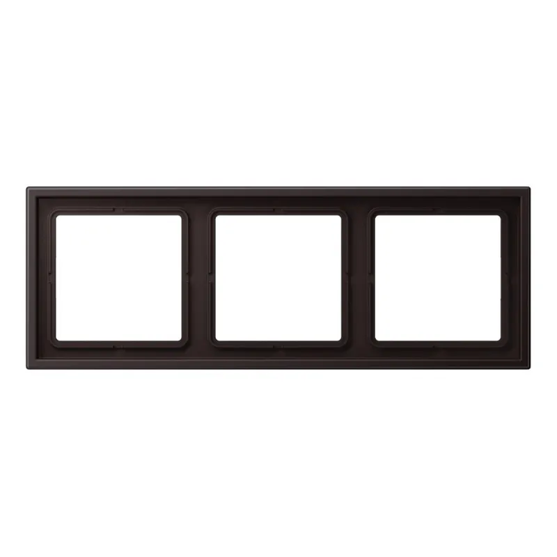 Jung Rahmen 3fach, Thermoplast lackiert, LS ZERO, dark (lackiertes Aluminium) LSZAL983BFD