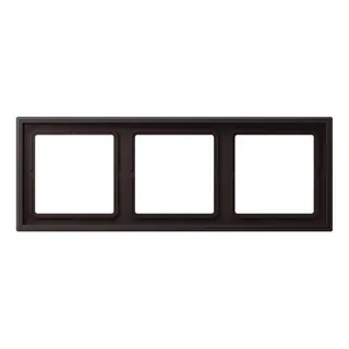Jung Rahmen 3fach, Thermoplast lackiert, LS ZERO, dark (lackiertes Aluminium) LSZAL983BFD
