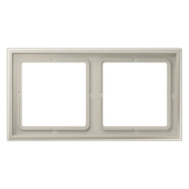 Jung Rahmen 2fach, Thermoplast lackiert, LS ZERO, Edelstahl LSZES982BF