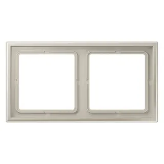 Jung Rahmen 2fach, Thermoplast lackiert, LS ZERO, Edelstahl LSZES982BF