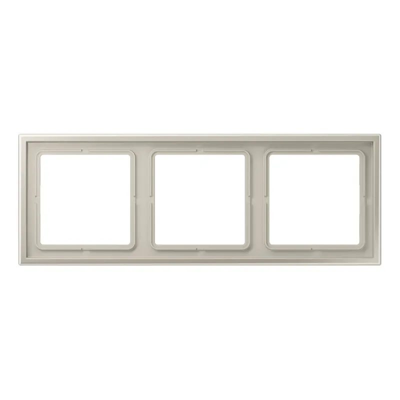 Jung Rahmen 3fach, Thermoplast lackiert, LS ZERO, Edelstahl LSZES983BF