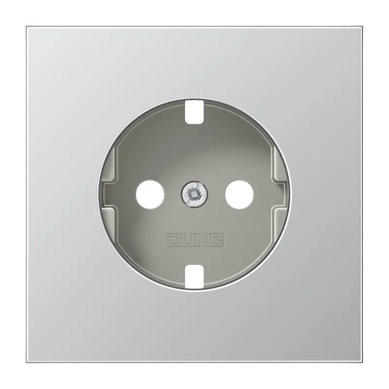 Jung Abdeckung für SCHUKO®-Steckdosen, Serie LS, Aluminium AL1520PL