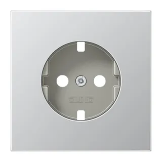 Jung Abdeckung für SCHUKO®-Steckdosen, Serie LS, Aluminium AL1520PL