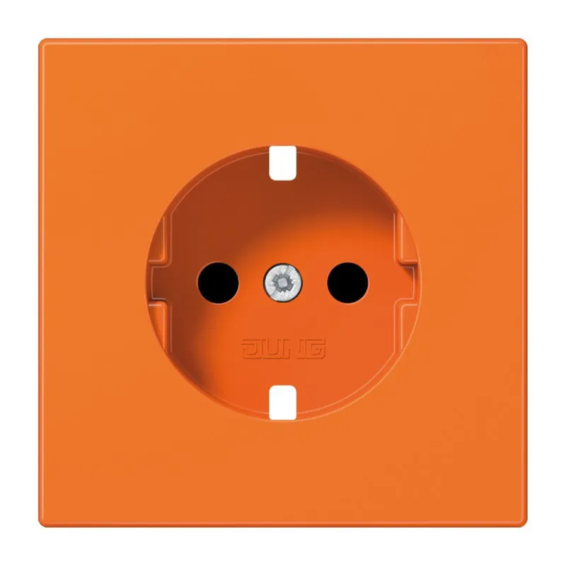 Jung Abdeckung für SCHUKO®-Steckdosen, SAFETY+, Thermoplast, Serie LS, orange (für ZSV) LS1520BFKIPLO