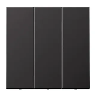 Jung Wippe 3fach, Aluminium lackiert, Serie LS, dark (lackiertes Aluminium) AL993D