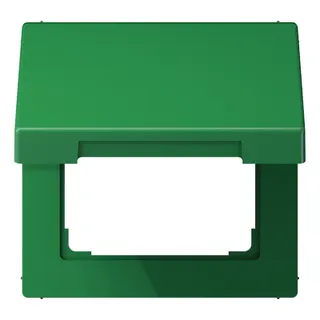 Jung Klappdeckel mit Rückstellfeder, Thermoplast, Serie LS, grün (für SV) LS990BFKLGN