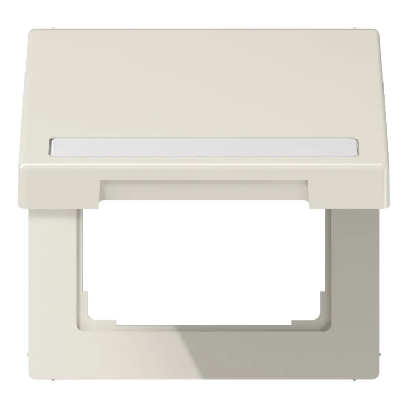 Jung Klappdeckel mit Rückstellfeder, mit Schriftfeld, Thermoplast, Serie LS, weiß LS990BFNAKL