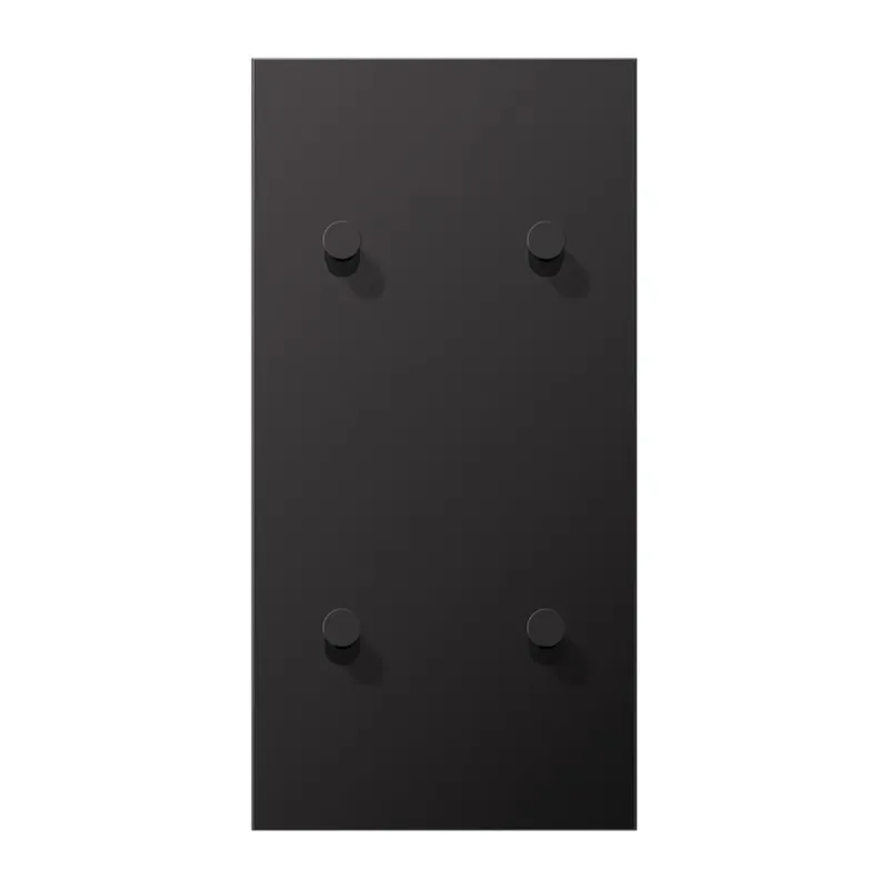 Jung Abdeckung mit Kipphebel, Kegel, 2fach, 2 x 2 Kipphebel, senkrecht, Serie LS 1912, dark (lackiertes Aluminium) AL12-25DK01