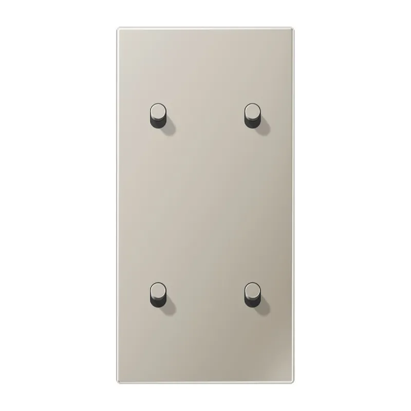 Jung Abdeckung mit Kipphebel, Zylinder, 2fach, 2 x 2 Kipphebel, senkrecht, Serie LS 1912, Edelstahl ES12-25R1