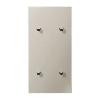 Jung Abdeckung mit Kipphebel, Kegel, 2fach, 2 x 2 Kipphebel, senkrecht, Serie LS 1912, Edelstahl ES12-25K1