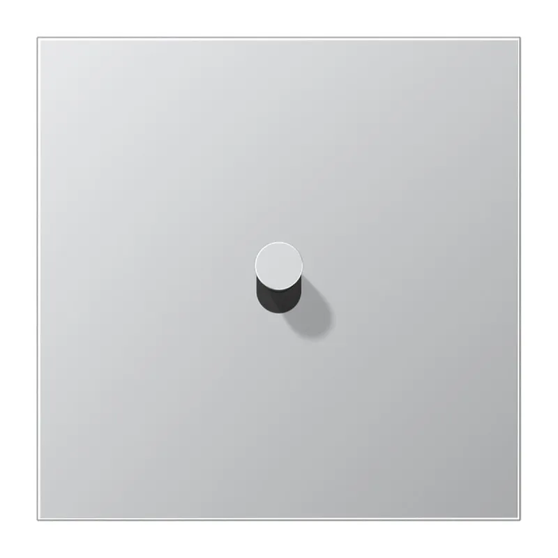 Jung Abdeckung mit Kipphebel, Kegel, 1fach, 1 Kipphebel, Serie LS 1912, Aluminium AL12-0K0