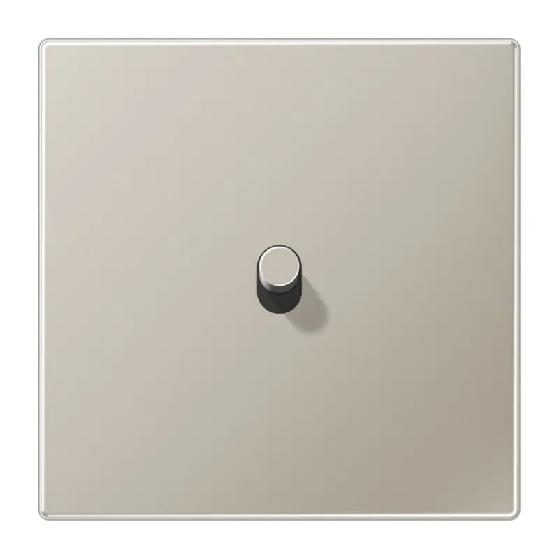 Jung Abdeckung mit Kipphebel, Zylinder, 1fach, 1 Kipphebel, Serie LS 1912, Edelstahl ES12-0R1