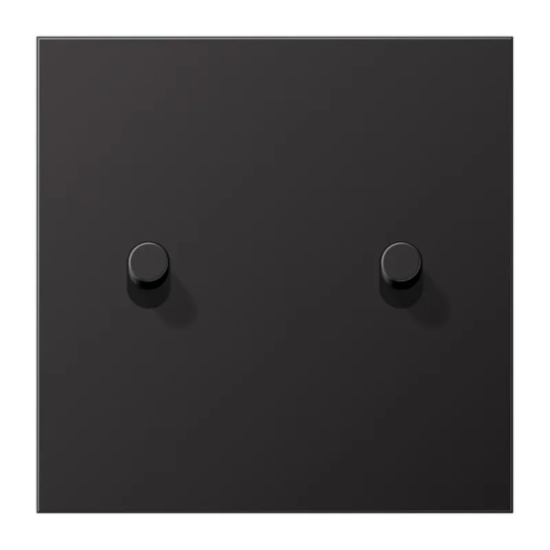 Jung Abdeckung mit Kipphebel, Zylinder, 1fach, 2 Kipphebel, Serie LS 1912, dark (lackiertes Aluminium) AL12-5DR01