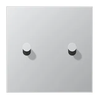 Jung Abdeckung mit Kipphebel, Kegel, 1fach, 2 Kipphebel, Serie LS 1912, Aluminium AL12-5K0