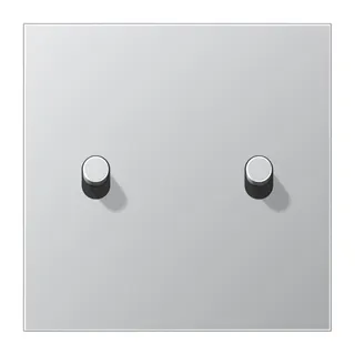 Jung Abdeckung mit Kipphebel, Zylinder, 1fach, 2 Kipphebel, Serie LS 1912, Aluminium AL12-5R0