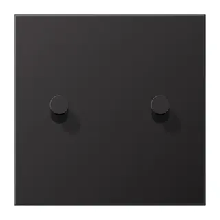 Jung Abdeckung mit Kipphebel, Kegel, 1fach, 2 Kipphebel, Serie LS 1912, dark (lackiertes Aluminium) AL12-5DK01