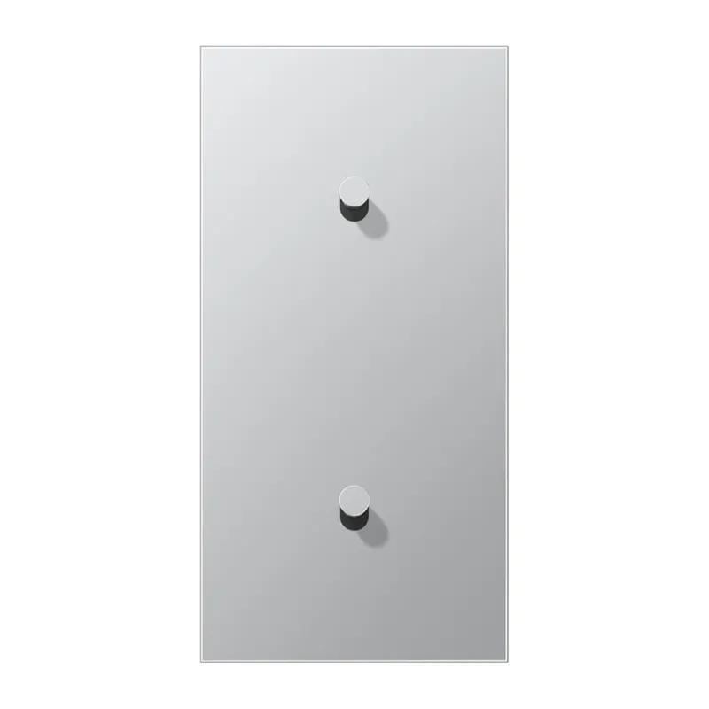 Jung Abdeckung mit Kipphebel, Kegel, 2fach, 2 x 1 Kipphebel, senkrecht, Serie LS 1912, Aluminium AL12-20K0