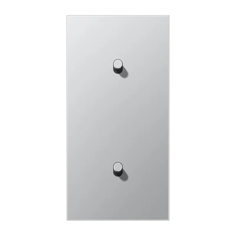 Jung Abdeckung mit Kipphebel, Zylinder, 2fach, 2 x 1 Kipphebel, senkrecht, Serie LS 1912, Aluminium AL12-20R0