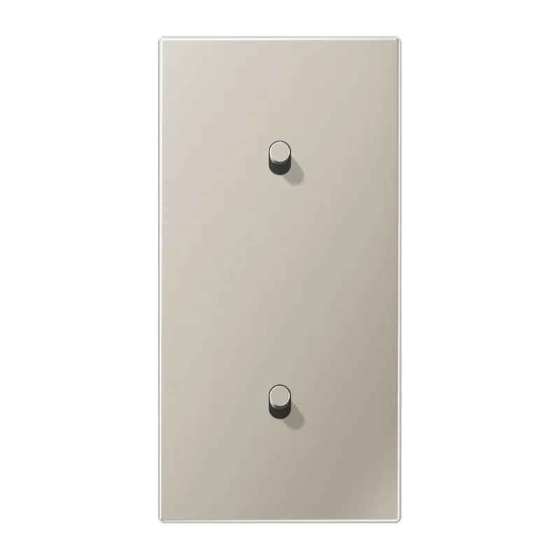 Jung Abdeckung mit Kipphebel, Zylinder, 2fach, 2 x 1 Kipphebel, senkrecht, Serie LS 1912, Edelstahl ES12-20R1