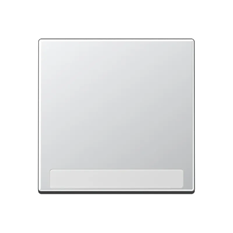 Jung Wippe 1fach, mit Schriftfeld, Thermoplast lackiert, Serie A, aluminium A590BFNAAL