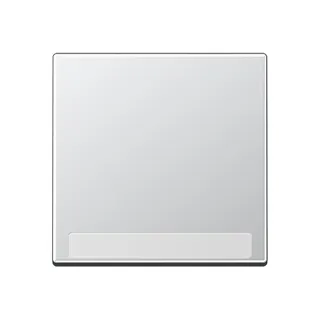 Jung Wippe 1fach, mit Schriftfeld, Thermoplast lackiert, Serie A, aluminium A590BFNAAL