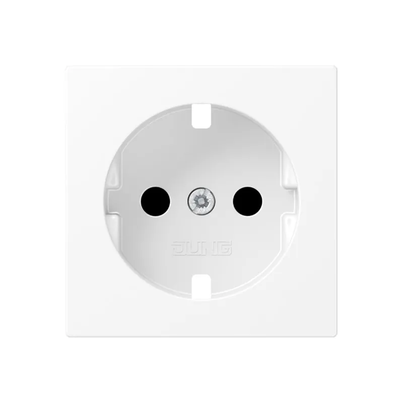 Jung Abdeckung für SCHUKO®-Steckdosen, SAFETY+, Thermoplast lackiert, Serie A, schneeweiß matt A1520KIPLWWM