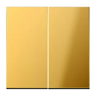 Jung Wippe für Taster 2fach, Metall goldfarben PVD-beschichtet, Serie LS, goldfarben GO102
