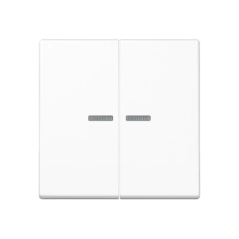 Jung Wippe mit Lichtleiter für Taster 2fach, Thermoplast, Serie A, alpinweiß A102KO5BFWW