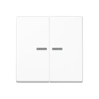Jung Wippe mit Lichtleiter für Taster 2fach, Thermoplast, Serie A, alpinweiß A102KO5BFWW
