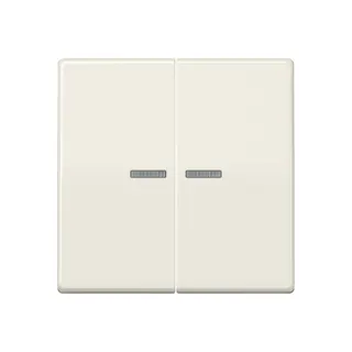 Jung Wippe mit Lichtleiter für Taster 2fach, Duroplast, Serie AS, weiß AS102KO5