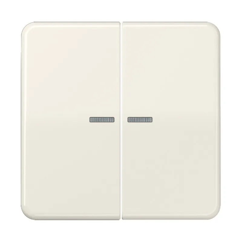 Jung Wippe mit Lichtleiter für Taster 2fach, Duroplast, Serie CD, weiß CD102KO5