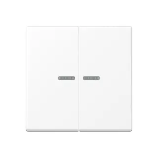 Jung Wippe 2fach mit Lichtleiter, Serie A, schneeweiß matt A595KO5WWM