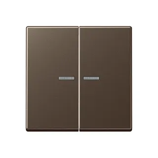 Jung Wippe mit Lichtleiter für Taster 2fach, Serie A, mokka A102KO5MO