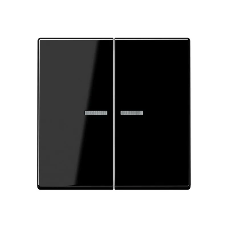 Jung Wippe mit Lichtleiter für Taster 2fach, Duroplast, Serie A, schwarz A102KO5SW