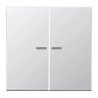 Jung Wippe mit Lichtleiter für Taster 2fach, Serie LS, Aluminium AL102KO5