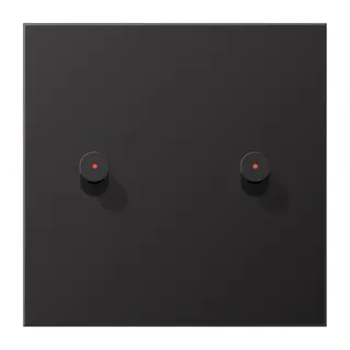 Jung Abdeckung mit Kipphebel mit Kalotte, Kegel, 1fach, 2 Kipphebel, Serie LS 1912, dark (lackiertes Aluminium) AL12-5KODK01