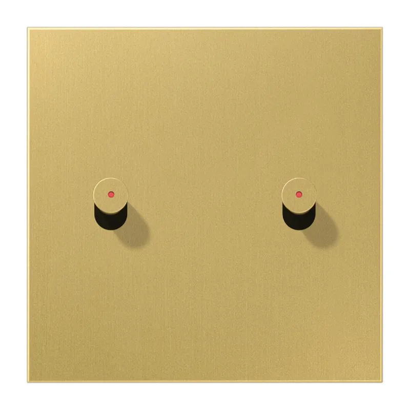 Jung Abdeckung mit Kipphebel mit Kalotte, Kegel, 1fach, 2 Kipphebel, Serie LS 1912, Messing classic ME12-5KOCK25