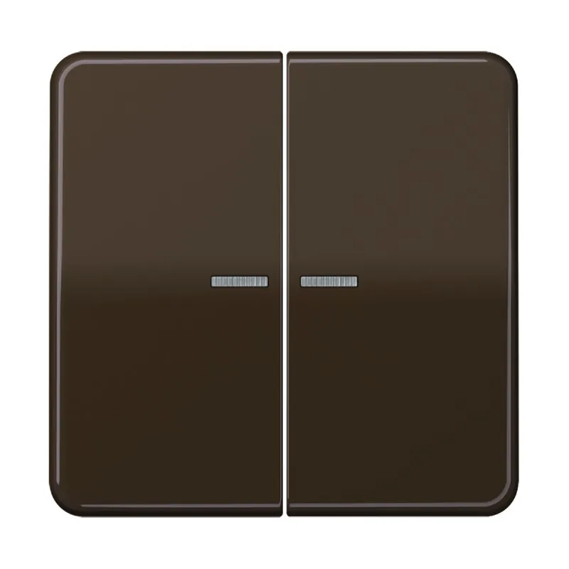 Jung Wippe mit Lichtleiter für Taster 2fach, Duroplast, Serie CD, braun CD102KO5BR