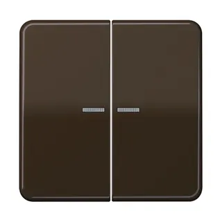 Jung Wippe mit Lichtleiter für Taster 2fach, Duroplast, Serie CD, braun CD102KO5BR