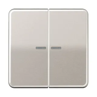 Jung Wippe mit Lichtleiter für Taster 2fach, Serie CD, platin CD102KO5PT