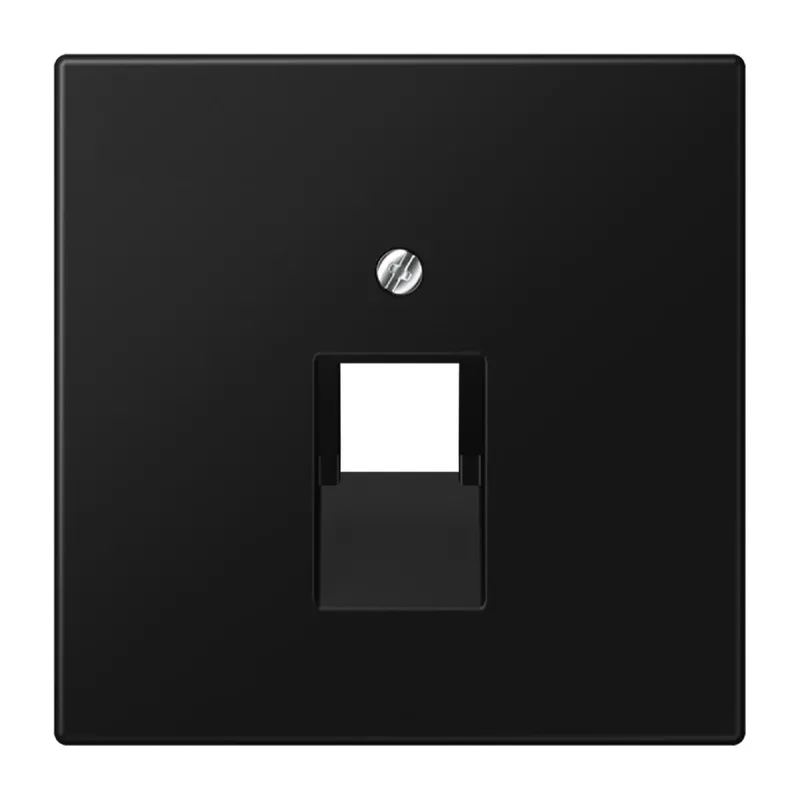 Jung Abdeckung für IAE/UAE-Anschlussdosen 1 x 8-polig, Thermoplast lackiert, Serie LS, graphitschwarz matt LS969-1UASWM