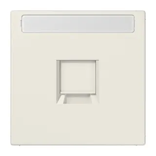 Jung Abdeckung (gerastet) für Modular-Jack-Steckbuchsen 1fach, Serie LS, weiß LS1969-1NAWE